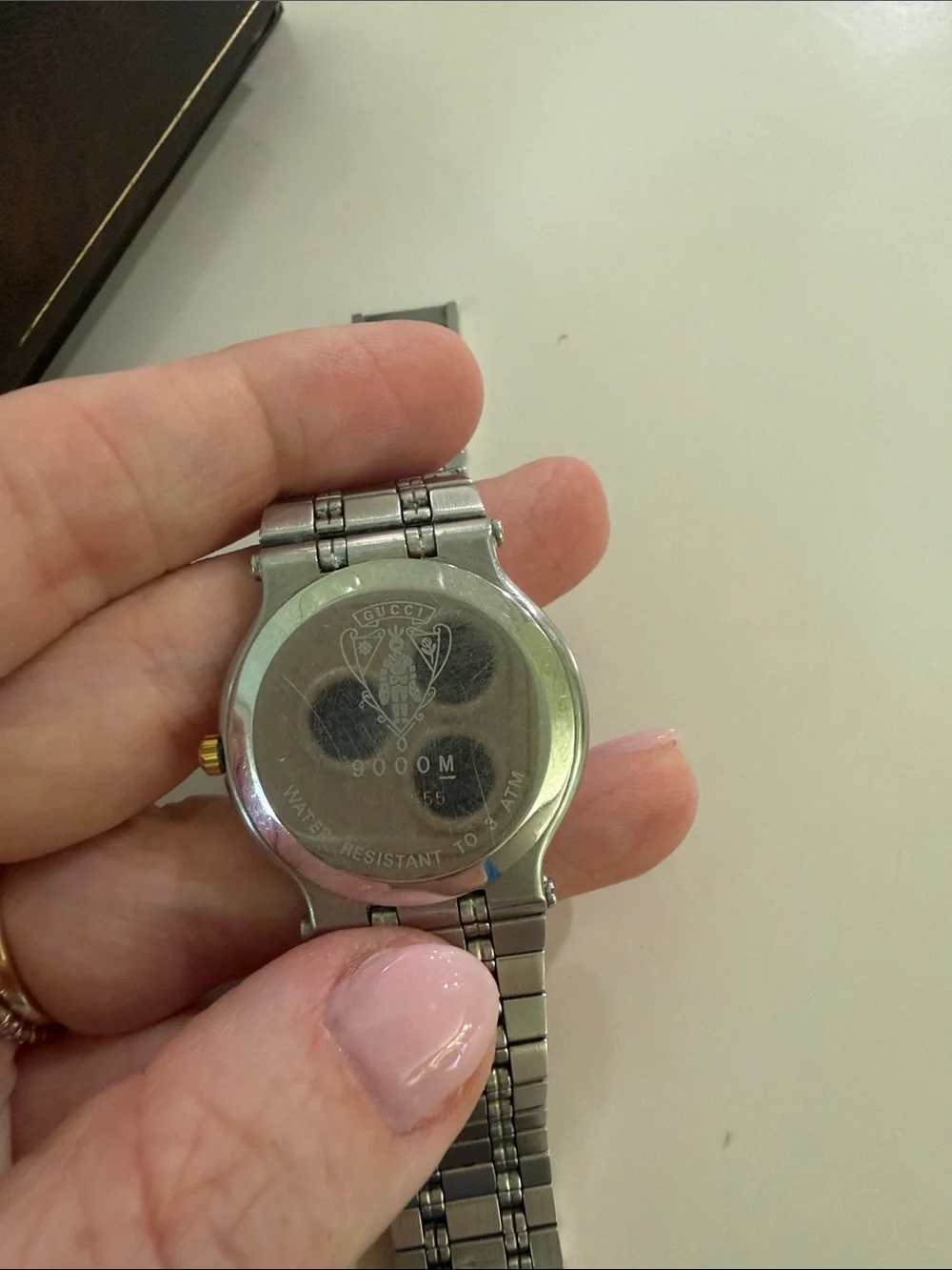 Gucci Two-Tone Gold Dial Vintage Men's Quartz Watch